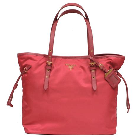 prada pink nylon tote|prada tessuto nylon pouch.